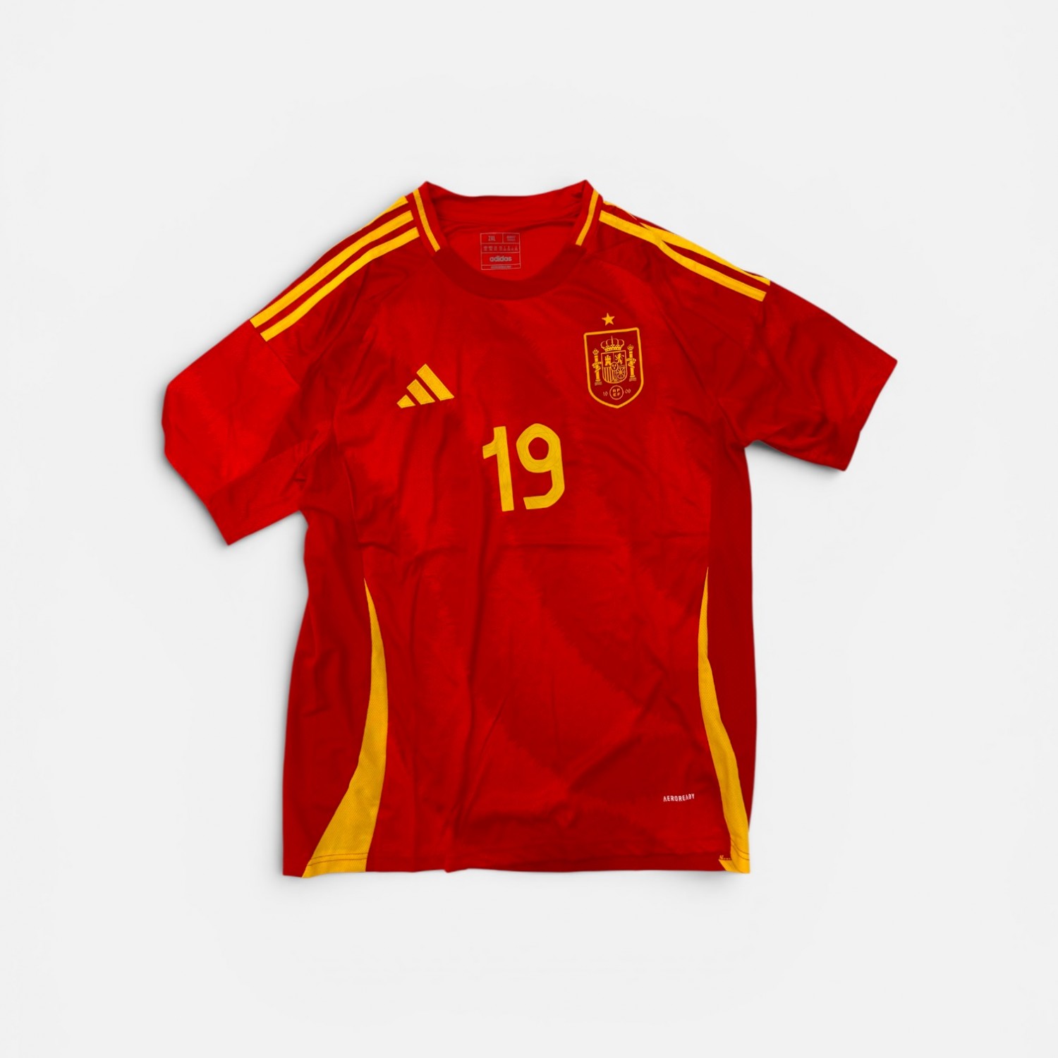 Adidas Ισπανία Lamine Yamal 19 Κόκκινη Ποδοσφαιρική Φανέλα